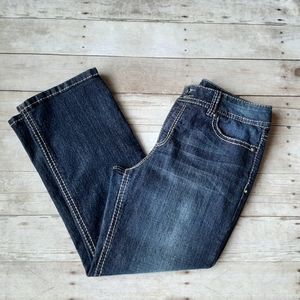 CODE BLEU jeans, 14P petite, slightly distressed